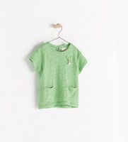 camiseta aplique palmera 